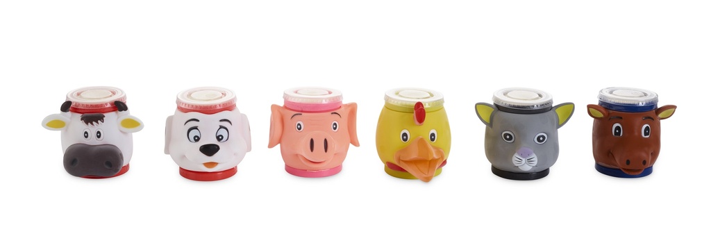 Dierenbekers - Boerderijdieren (100 ml)