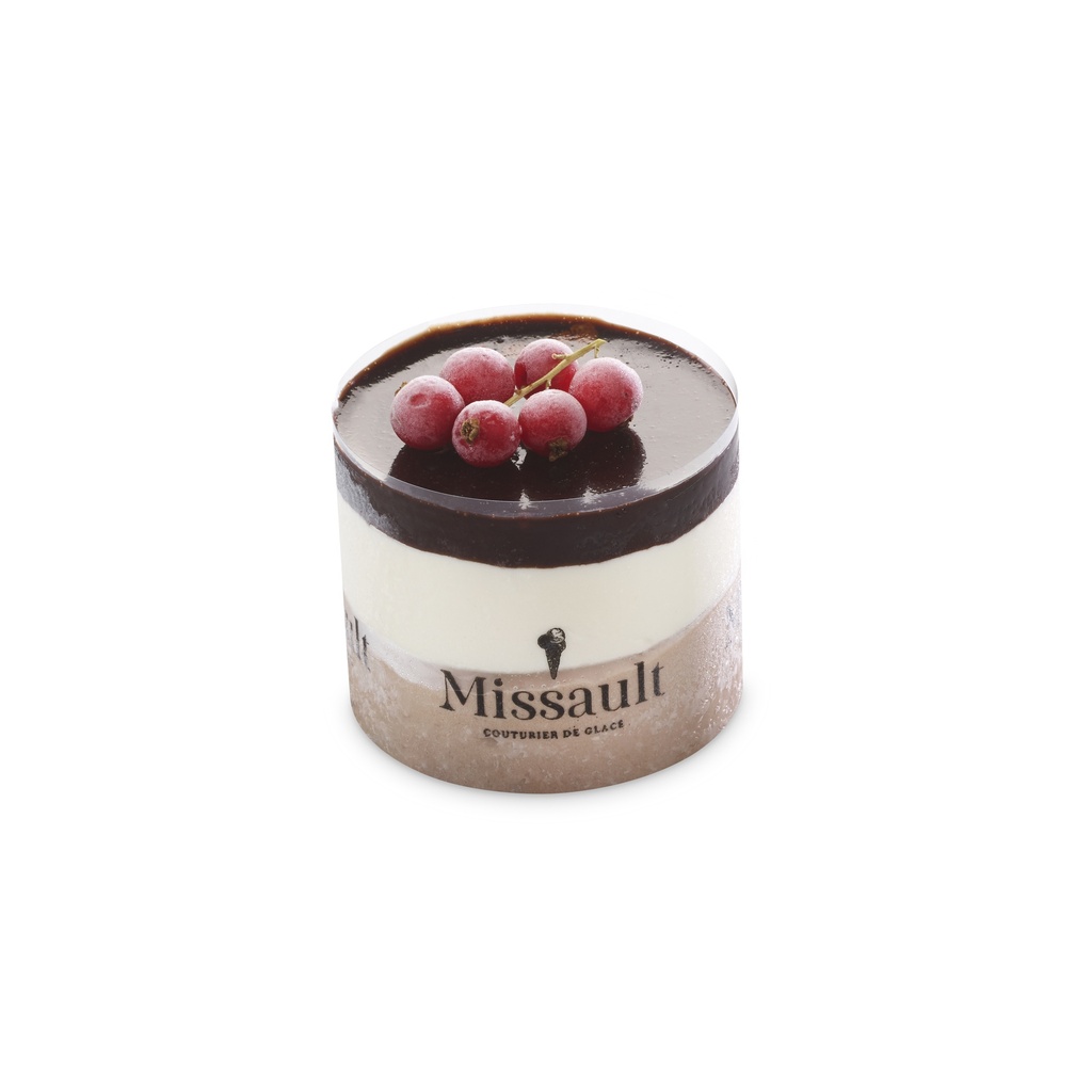 Portion faiible en sucre: Duo chocolat et vanille  2 x 130 ml