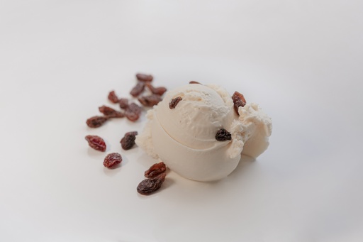 [RVRRP25] Roomijs Vanille rum rozijnen 2.5L (caddy)